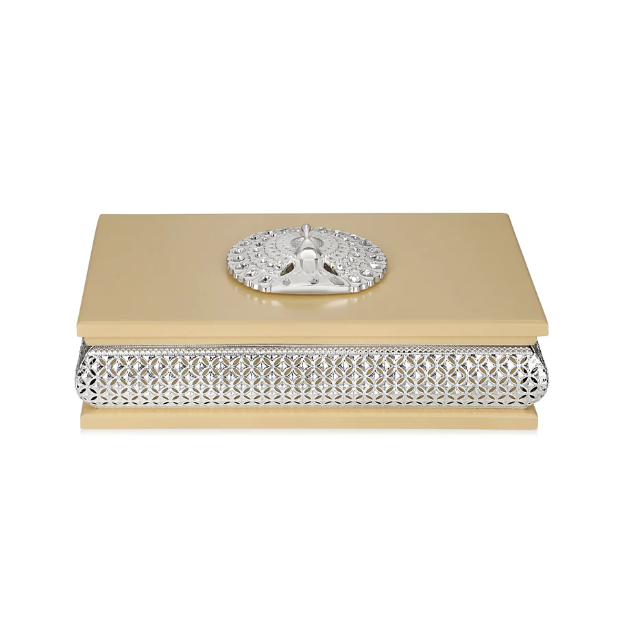 Rectangle Peacock Dry Fruit Box