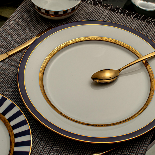 Cerulean Gold - 21 Pc Dinner Set