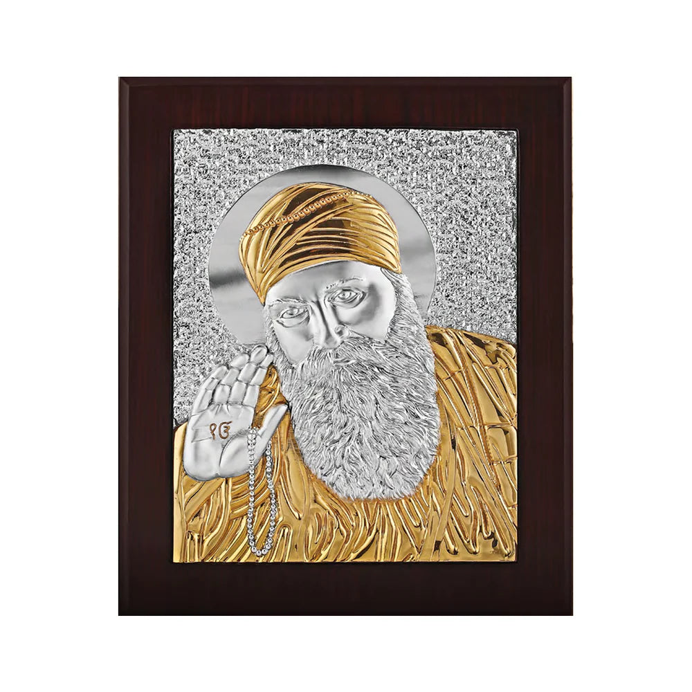 Guru nanak frame satin dual tone