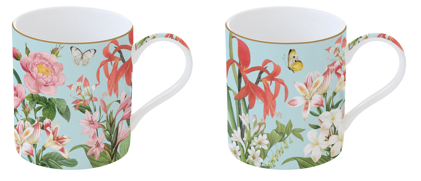 Set of 2 Porcelain Mugs 350 ml - BOTANIC GARDEN