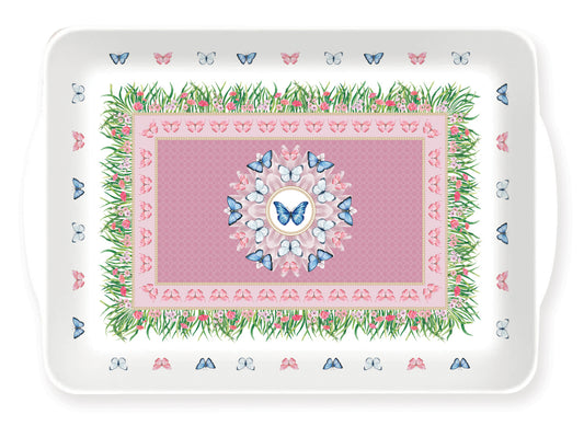 Tray w/handles SPRING PARADE (Melamine)