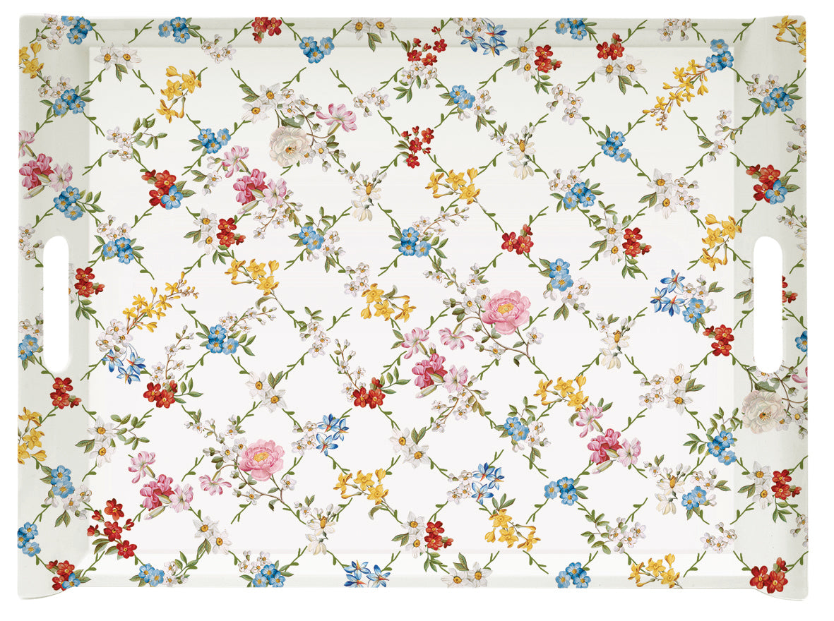 Tray w/handles Garden Dreams (Melamine)