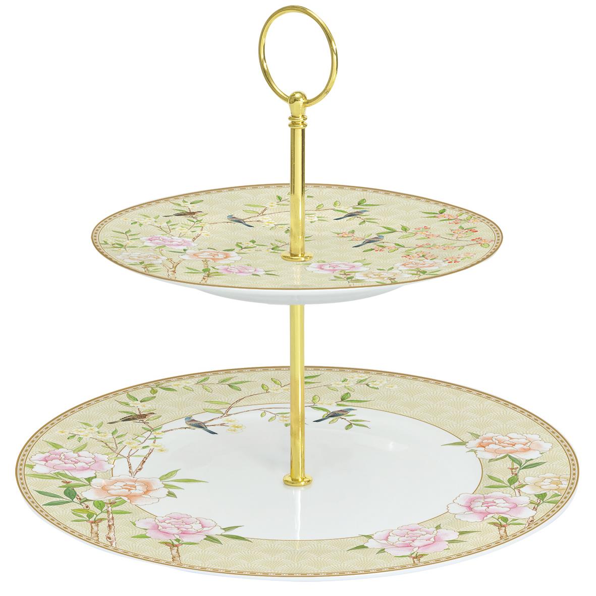 2 Tier Cake Stand - Palace Garden Fresco