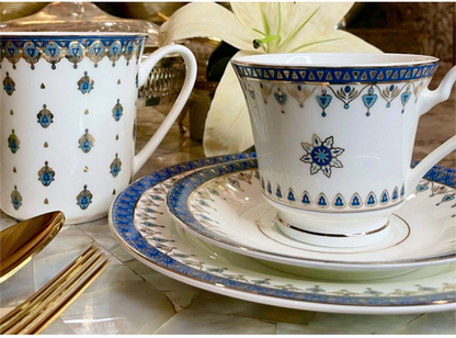 Blue Tapestry - Cup & Saucer Set