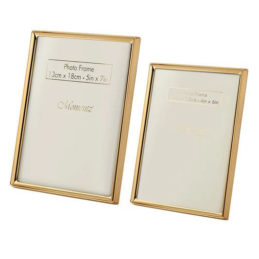 Striped Photo frame - Golden