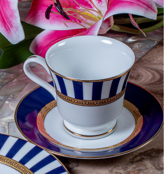 Cerulean Gold - Cup & Saucer Set