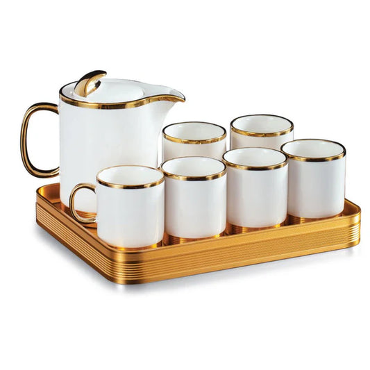 8 Pc Executive Tea Set With Tray