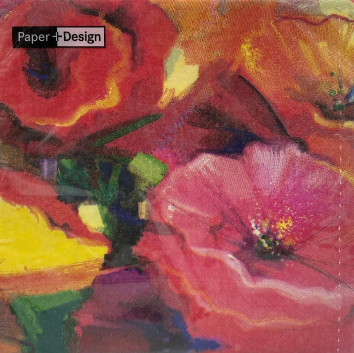 Abstract Floral 3-Ply