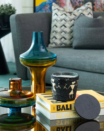 Avante Garde Candle - Dil Se - Mandarin (Black, Natural) - Medium