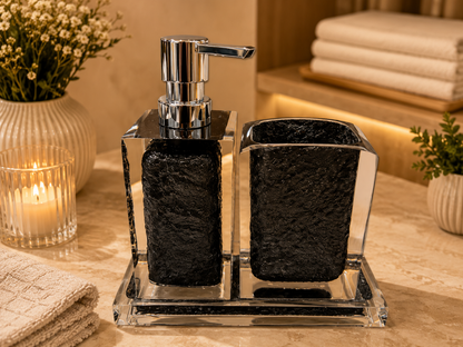 Noir 3 pc Bath Set