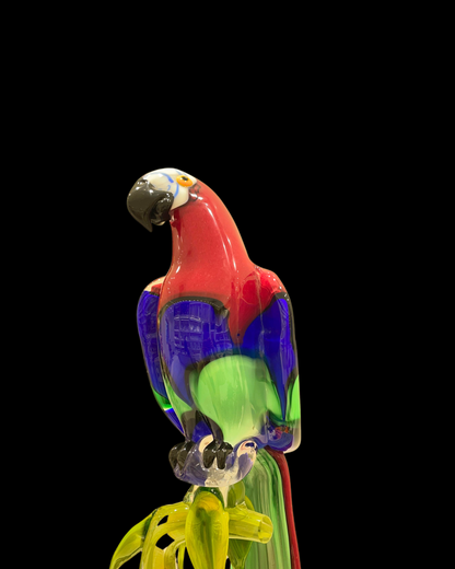 Parrots in Murano glass