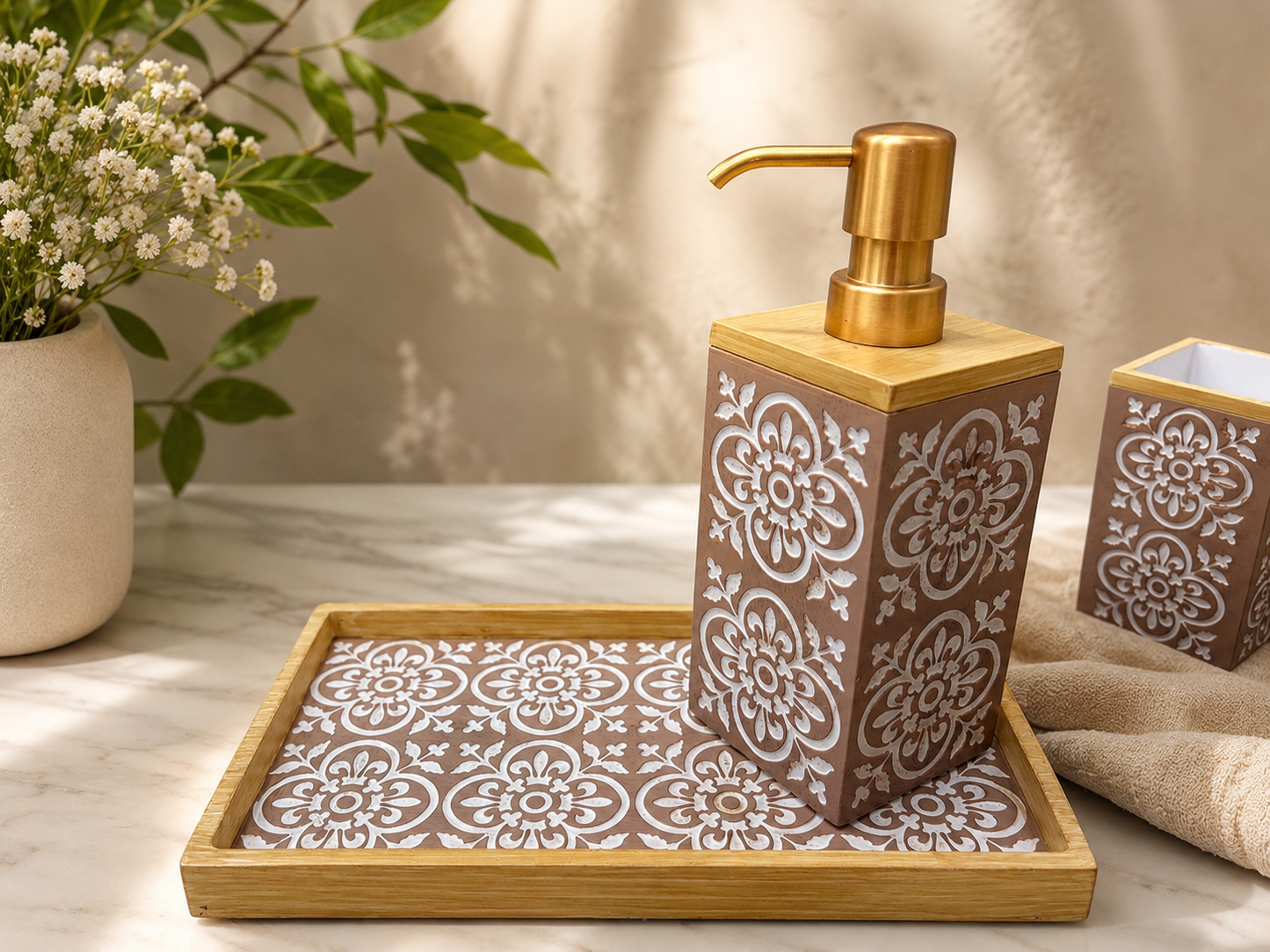 Mosaic Bath Accessory Set
