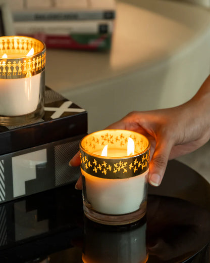 Enchante Candle - Dil Se Saffron Silk (Set of 3)