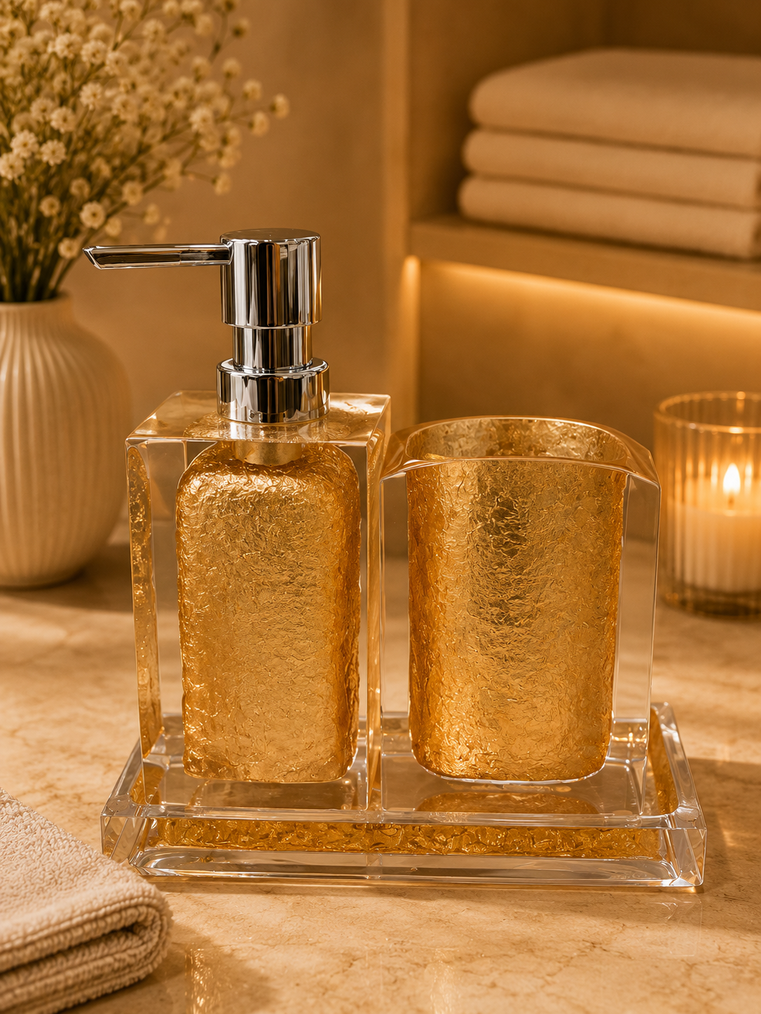 Noir 3 pc Bath Set