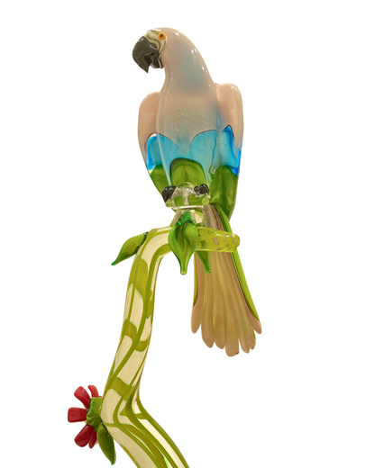 Parrots in Murano glass