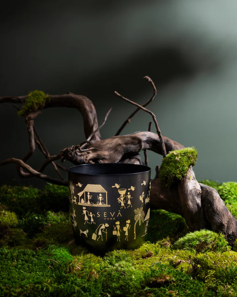 Heirloom Candle - Dil Se (Rustic Roots - Gold, Silver,Rose Gold, Black ) - LARGE