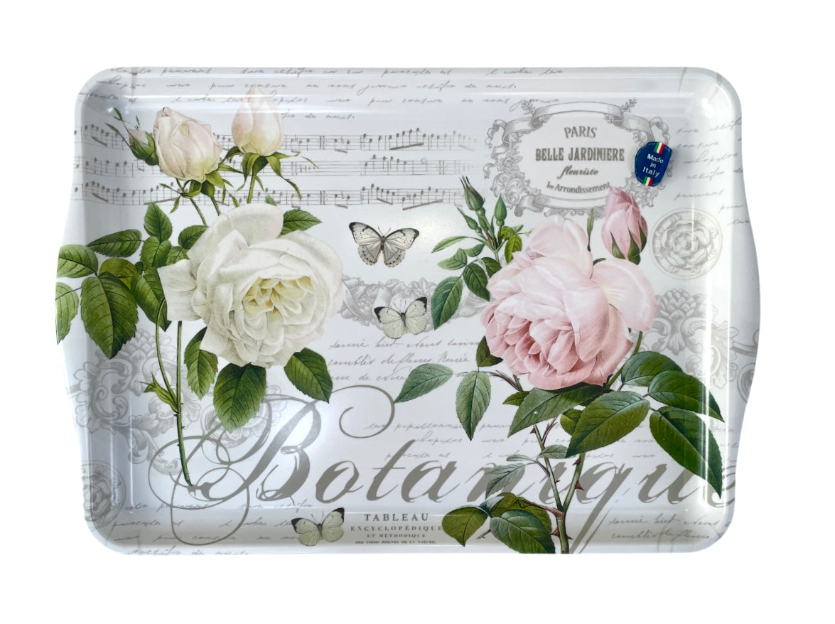 Tray w/handle 47x32 Jardin Botanique
