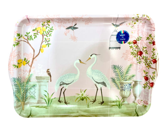 Tray w/handle 33x22 Jardin De Reves