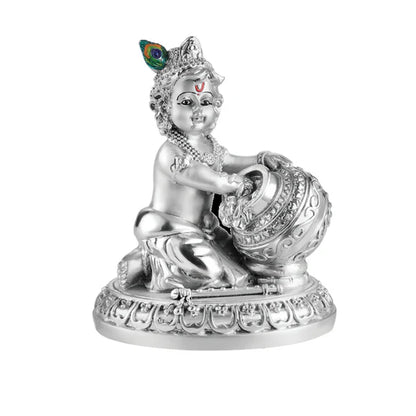 Bal Gopal with makhan- Silver