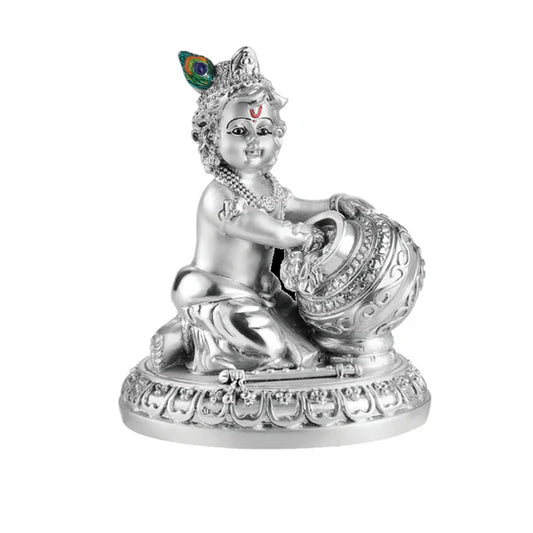 Bal Gopal with makhan- Silver