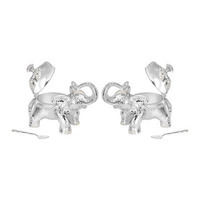 Set of 2 Elephant Sugarpot