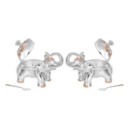 Set of 2 Elephant Sugarpot