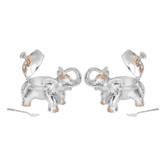 Set of 2 Elephant Sugarpot
