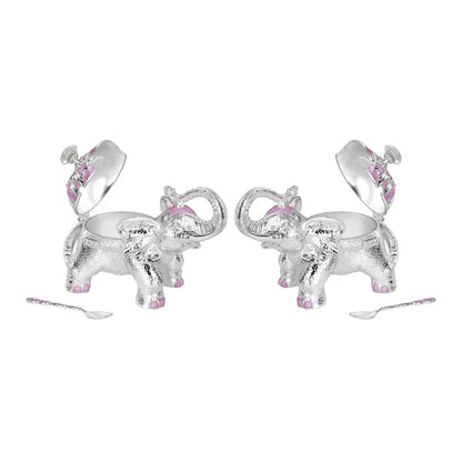 Set of 2 Elephant Sugarpot