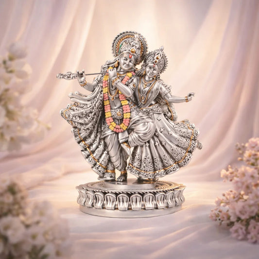 Dancing Radha Krishna on Base - 14inch Idol