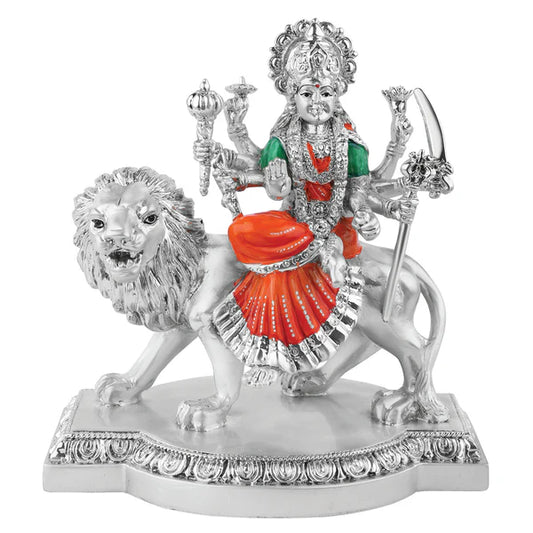 Silver plated maa durga