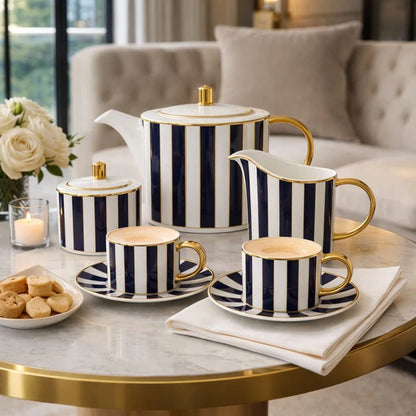 Royal Blue Signature Porcelain 15pcs Tea set