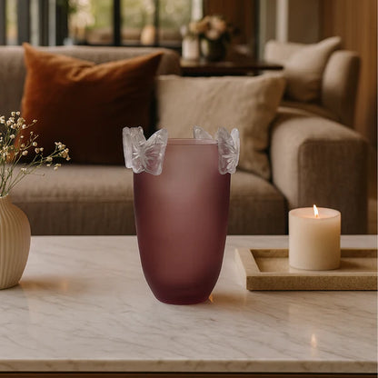 Crystal Butterfly Vase