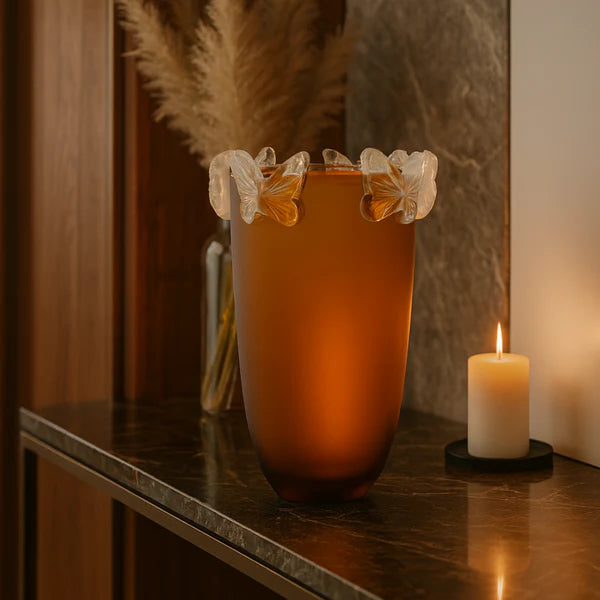 Crystal Butterfly Vase