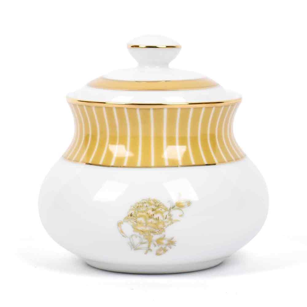 Yellow Mustard Iris Tea Set | 17 Pcs