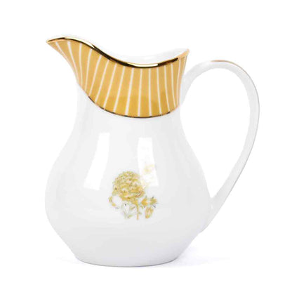 Yellow Mustard Iris Tea Set | 17 Pcs