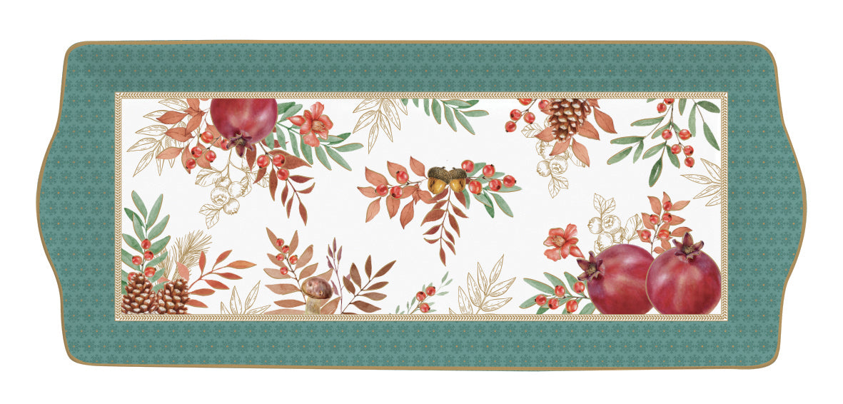 Porcelain Serving Platter 35x15 cm in color box Autumn symphony