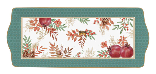 Porcelain Serving Platter 35x15 cm in color box Autumn symphony