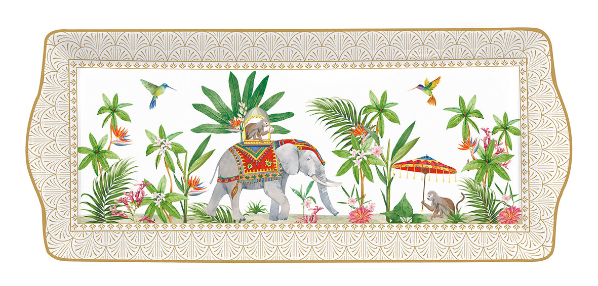 Porcelain Serving Platter 35x15 cm in color box MARAJAH