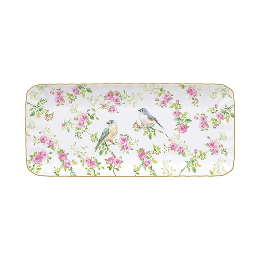Porcelain Serving Platter 36x16 cm in color spring time