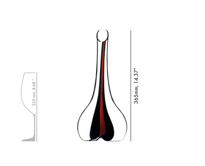 RIEDEL Black Tie Smile Decanter - Red