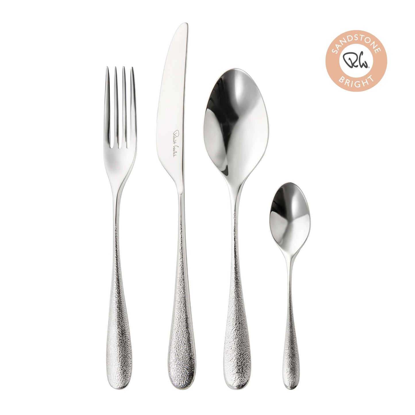 Sandstone Bright Cutlery Set | 24 Pc for 6 people