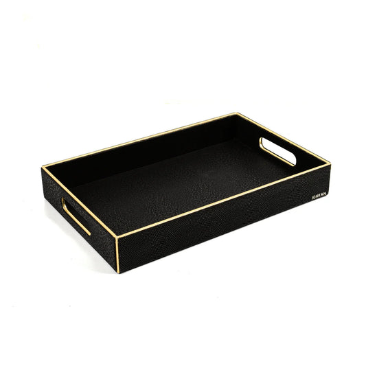 Leatherette Rectangle Serving Tray