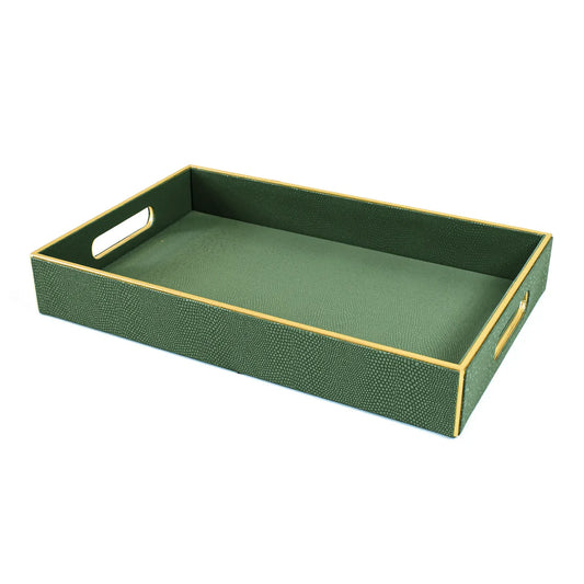 Leatherette Rectangle Serving Tray