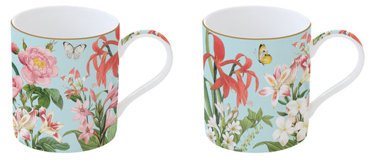 Set of 2 Porcelain Mugs 350 ml - BOTANIC GARDEN