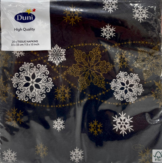 Snow Glitter Black 3-Ply