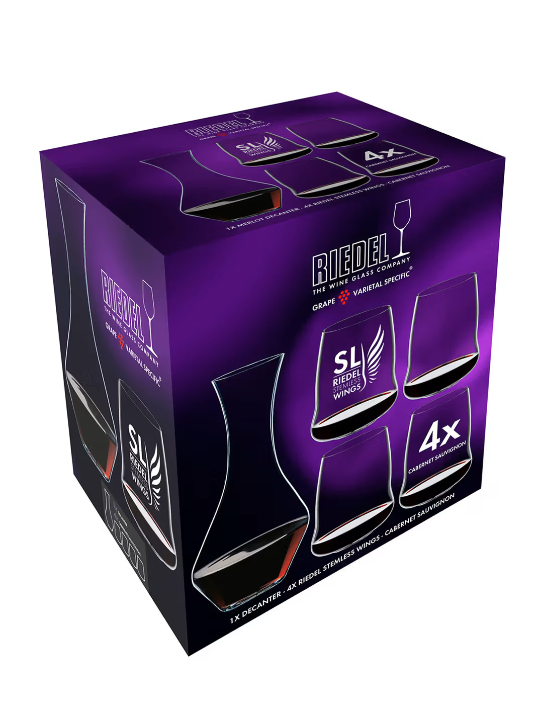 Stemless Wings - Cabernet-Merlot & Decanter Set