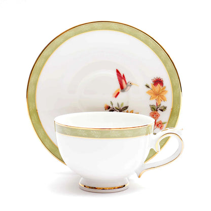 Green Bloom Tea Set | 17 Pcs