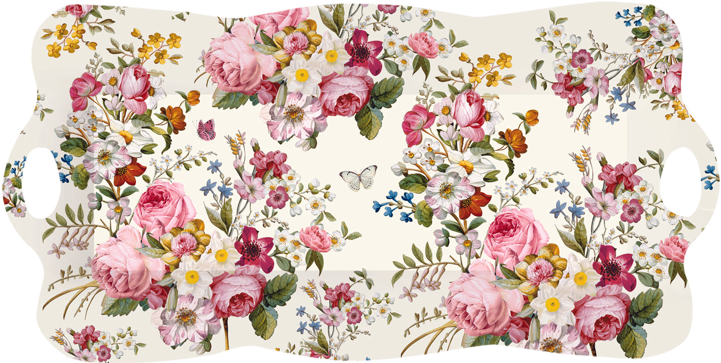 Tray w/handles Blooming OPULENCE