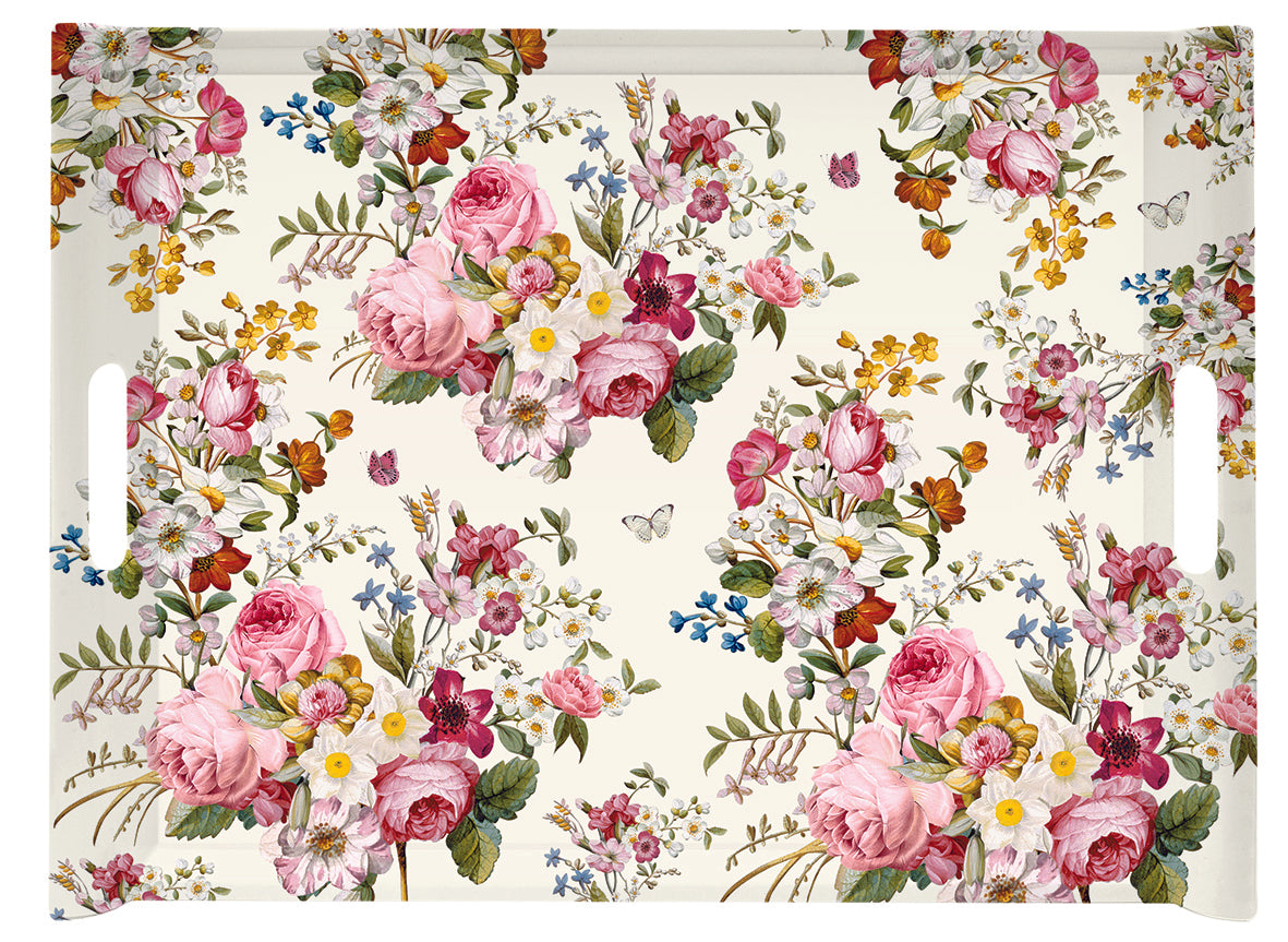 Tray w/handles Blooming OPULENCE