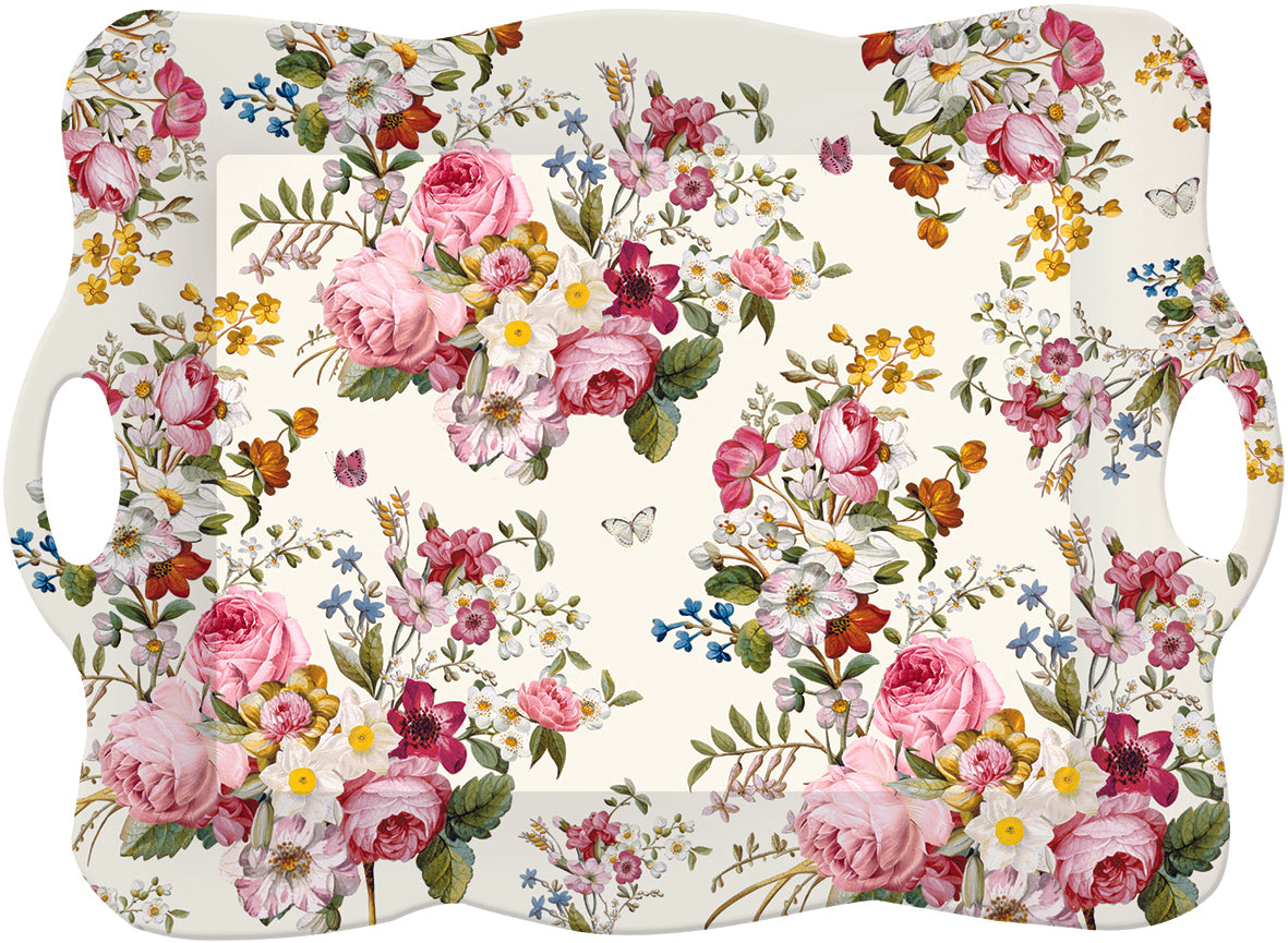 Tray w/handles Blooming OPULENCE